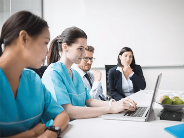 Healthcare nurses taking Florida nursing CEU courses